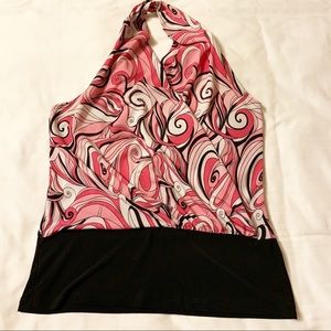 Paisley color halter top